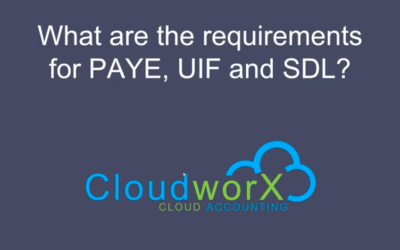 Watch our YouTube video:  What to know about PAYE, UIF and SDL