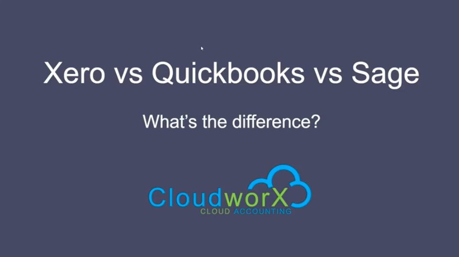 Watch our YouTube video:  Xero vs Sage vs Quickbooks